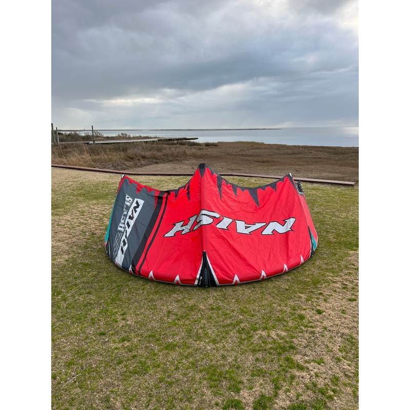 USED 2020 Naish Slash Kite-6m-Red/Grey/Teal
