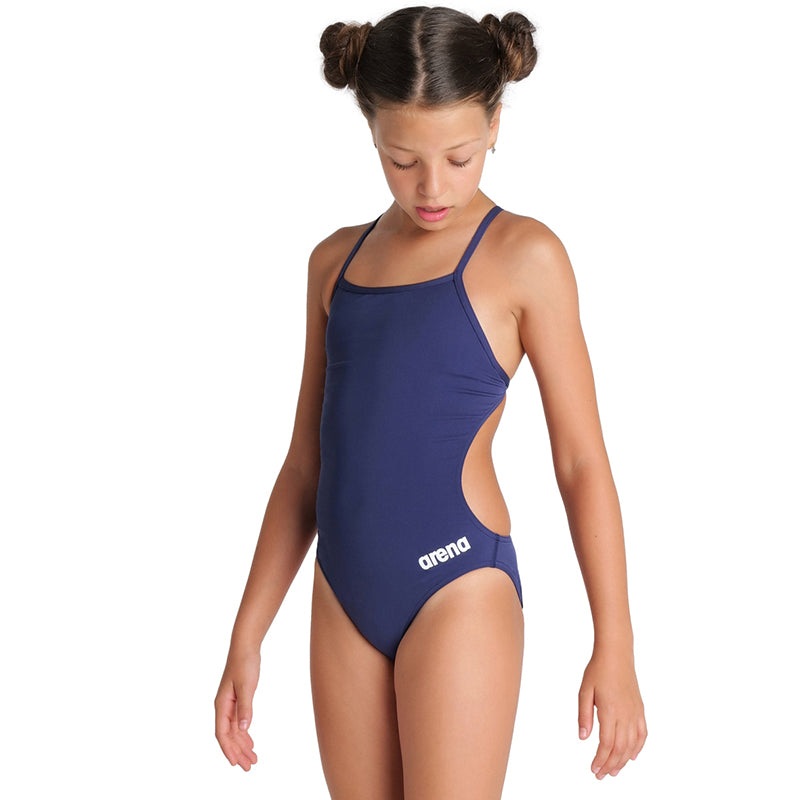 Arena - Team Challenge Back Girls Swimsuit - Navy/White