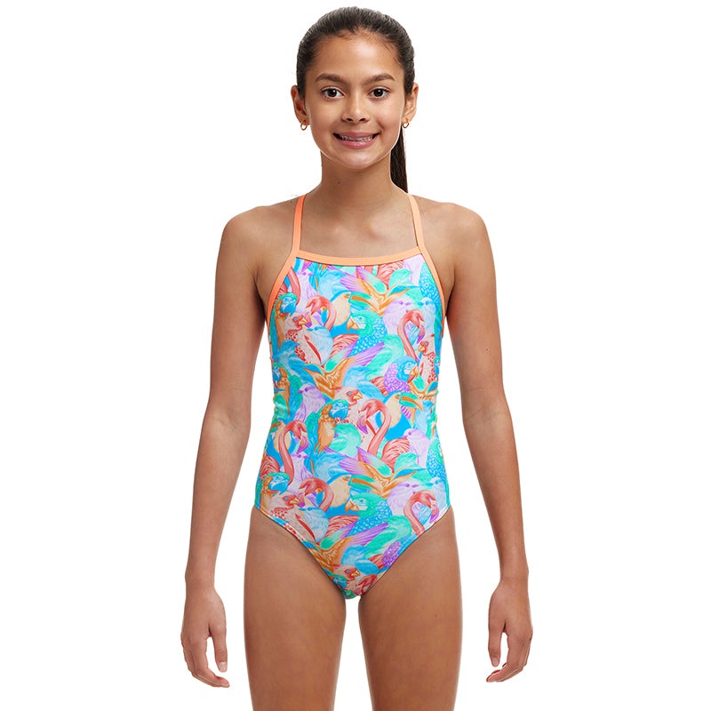 Funkita - Birdsville - Girls Eco Tie Me Tight One Piece