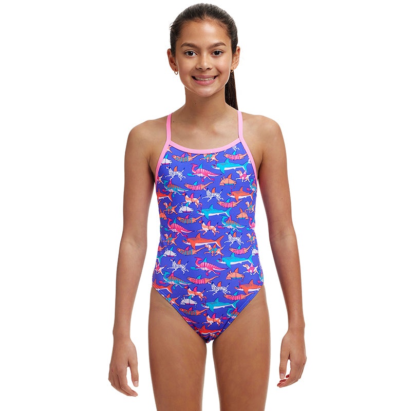 Funkita - Doggie Paddle - Girls Eco Single Strap One Piece
