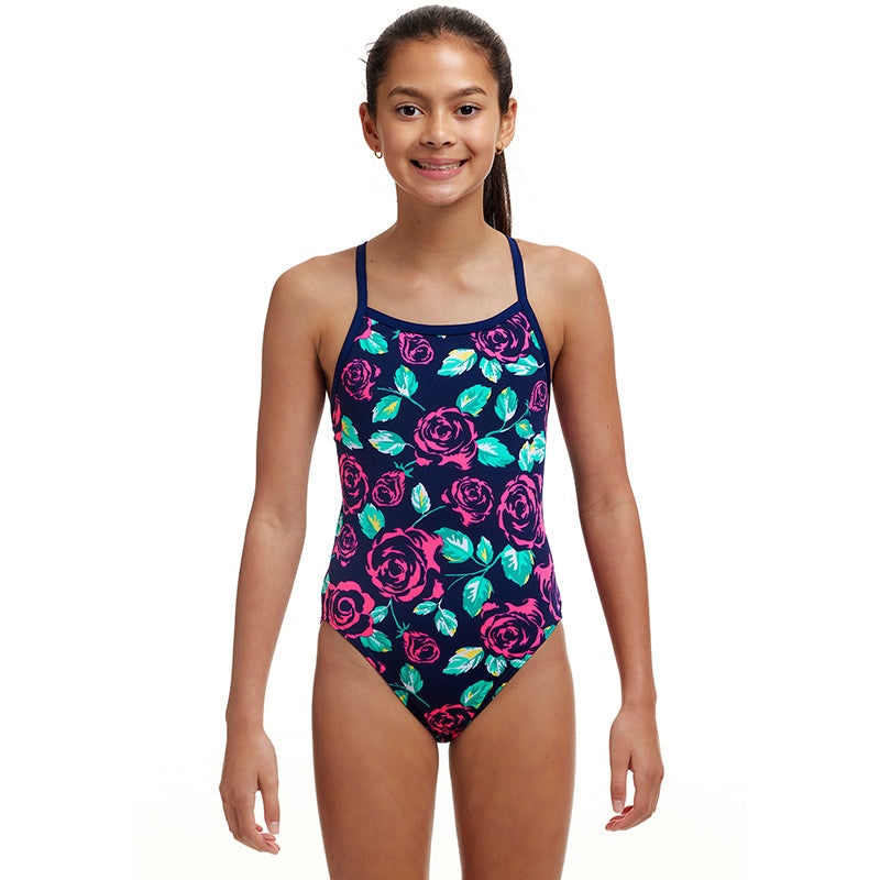 Funkita - Feeling Rosy - Girls Eco Single Strap One Piece