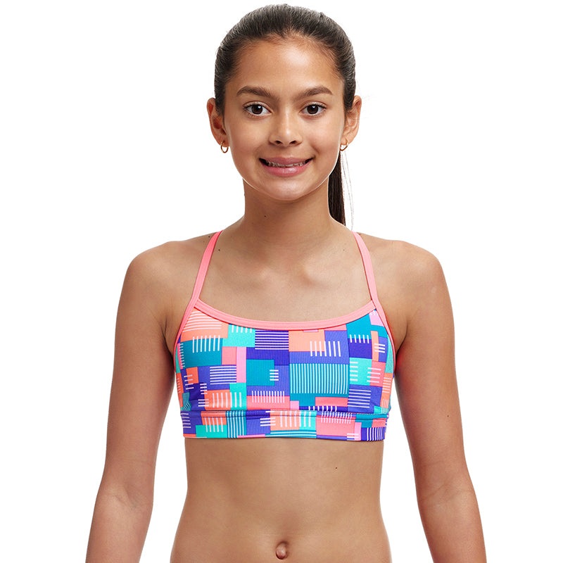 Funkita - Giga Bit - Girls Eco Swim Crop Top