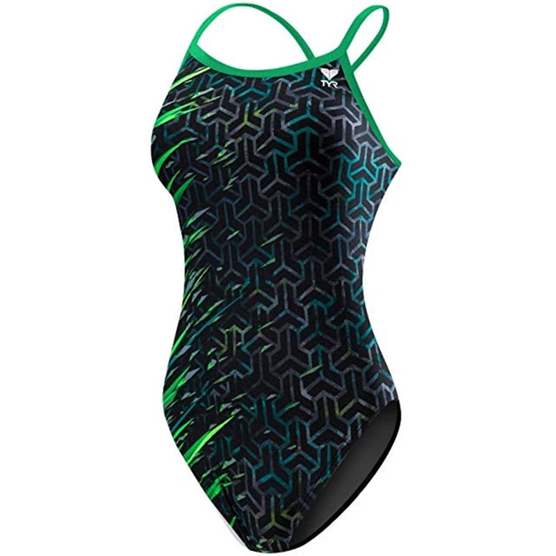 TYR - Synergy Diamondfit Girls Swimsuit - Green