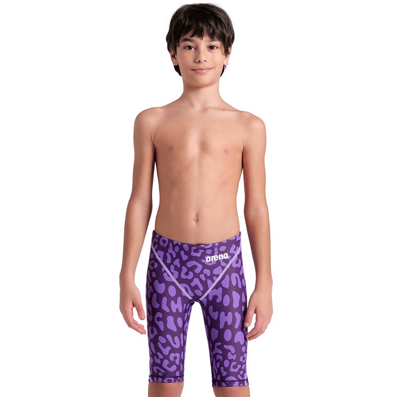 Arena - Boys Powerskin ST Next Leopard Jammers  Violet