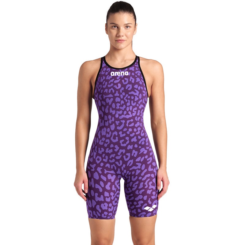 Arena - Women's Powerskin Carbon-Air2 Leopard Open Back  Violet