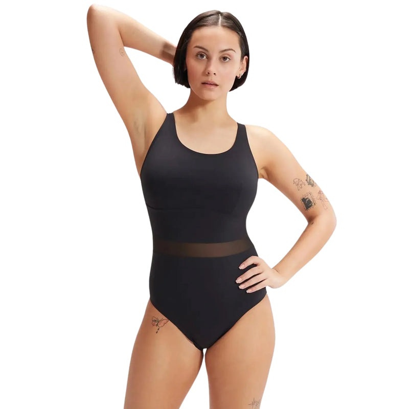 Speedo - Women's Shaping LuniaGlow Swimsuit - Black