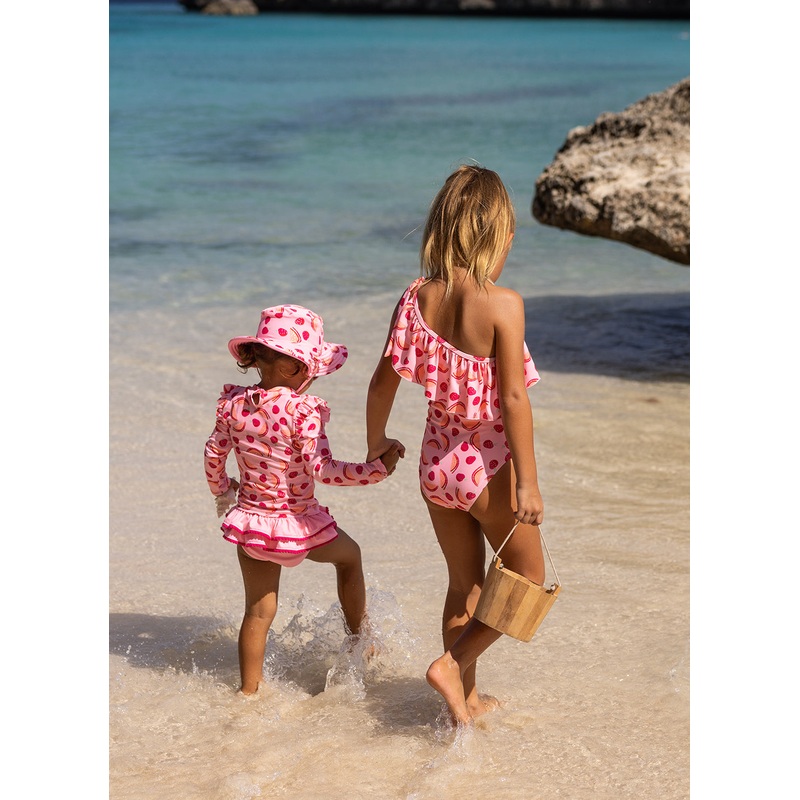 Snapper Rock Kids' Berry Sweet Reversible Bucket Hat
