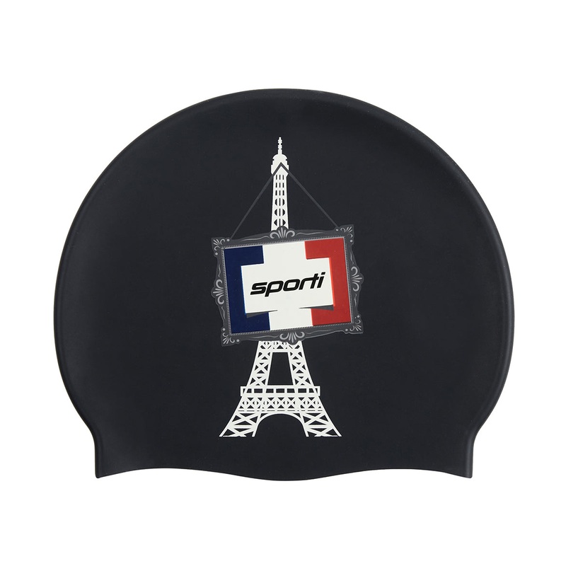 Sporti Paris Eiffel Tower Silicone Swim Cap
