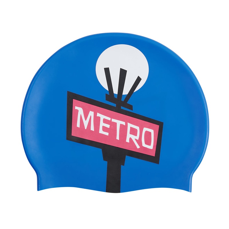 Sporti Paris Metro Pop Silicone Swim Cap