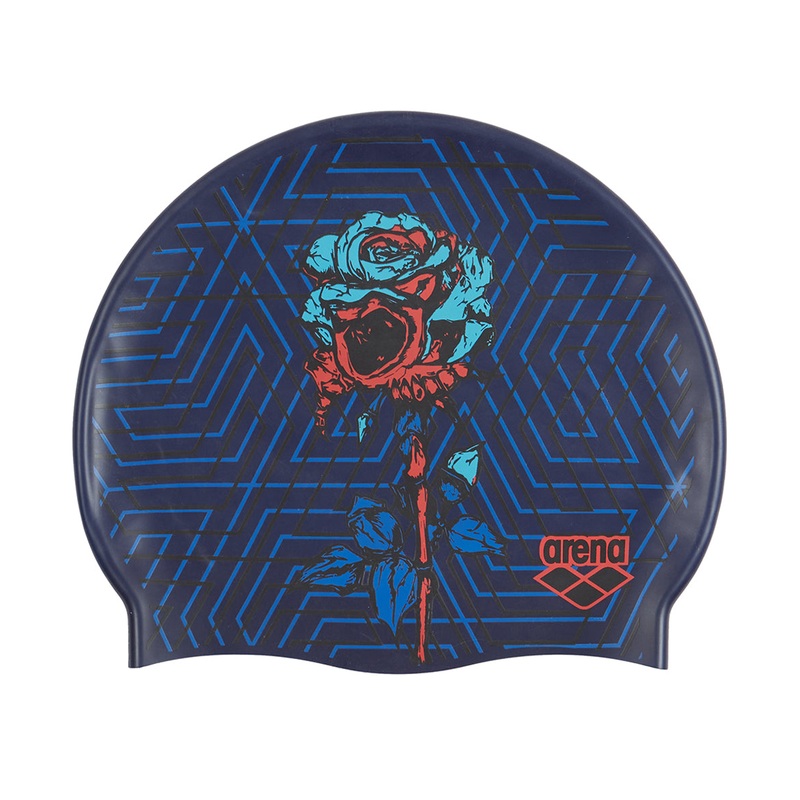 Arena Drew Kibler Roses Silicone Swim Cap
