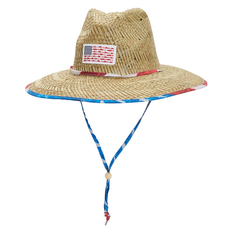 Peter Grimm Loyalist Lifeguard Straw 4.25" Brim Sun Hat