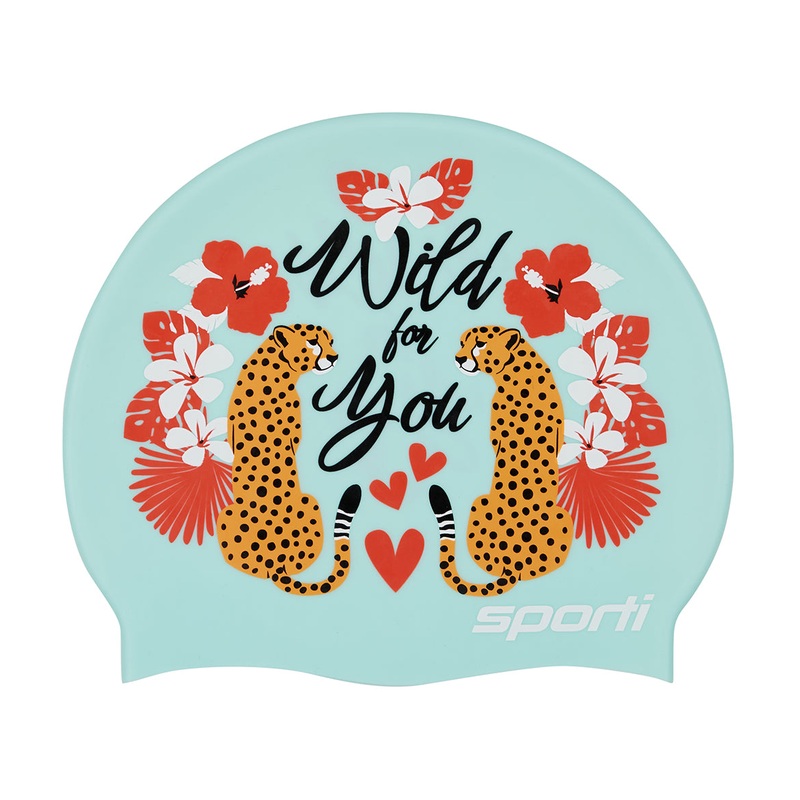 Sporti Limited Edition Wild For You Silicone Swim Cap