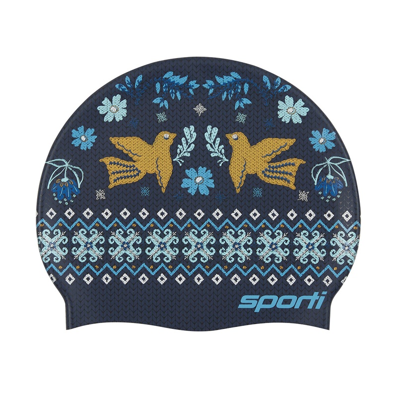 Sporti Cozy Hanukkah Silicone Swim Cap