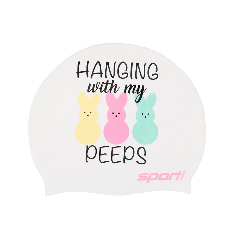 Sporti Marshmallow Parade Silicone Swim Cap