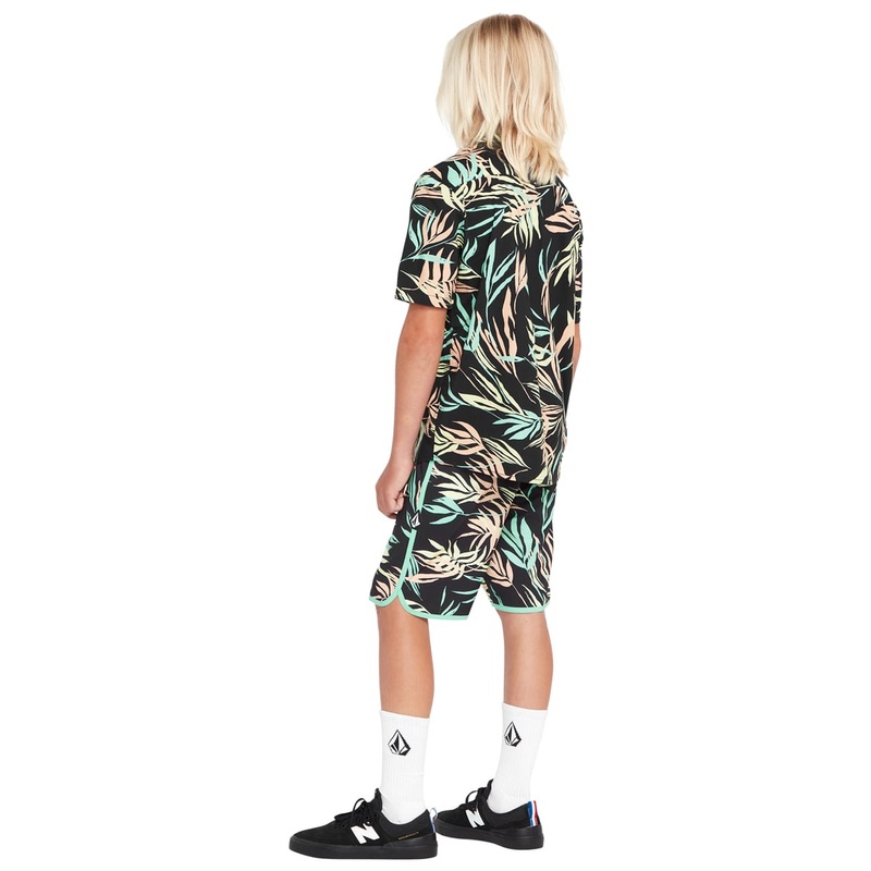 Volcom Boys' 16" Bleedling Leaf Mod Board Shorts (Big Kid)