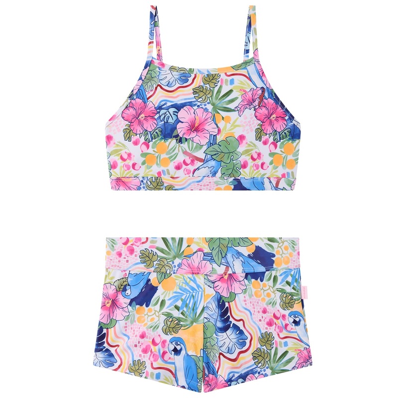 Seafolly Girls' Havana Two Piece Boyleg Bikini Set (Big Kid)
