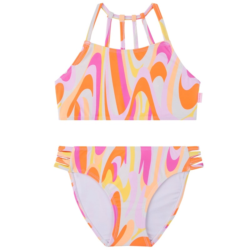 Seafolly Girls' Summer Solstice Strappy Two Piece Bikini Set (Big Kid)