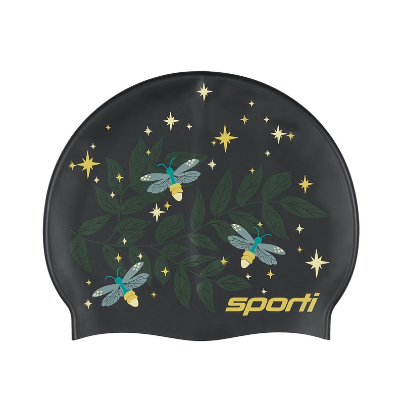 Sporti Firefly Lane Silicone Swim Cap