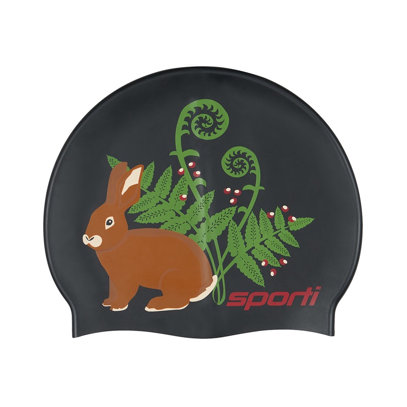 Sporti Forest Friends Silicone Swim Cap