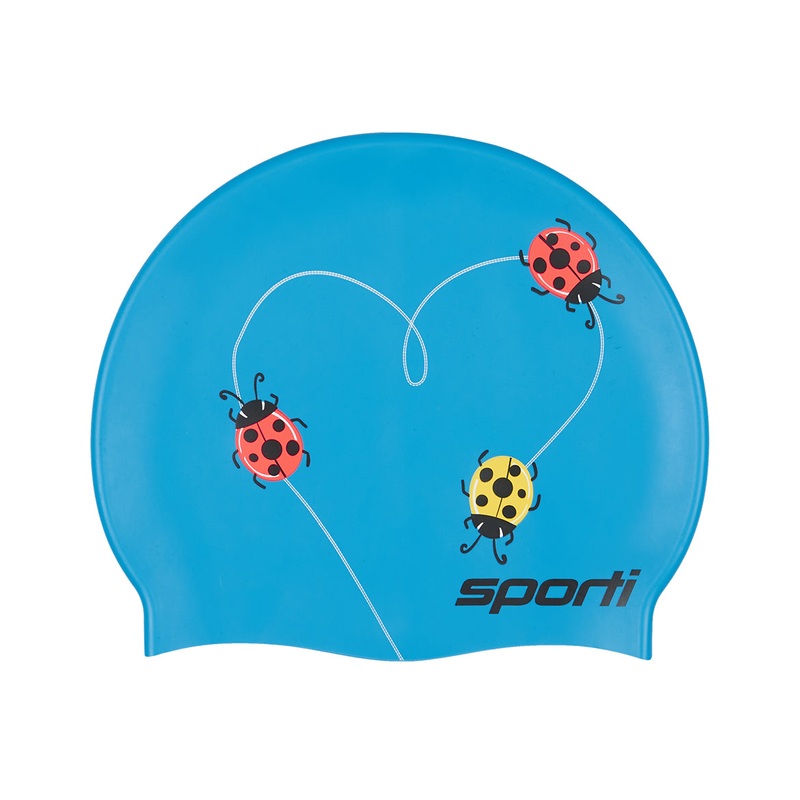 Sporti Ladybug Love Silicone Swim Cap