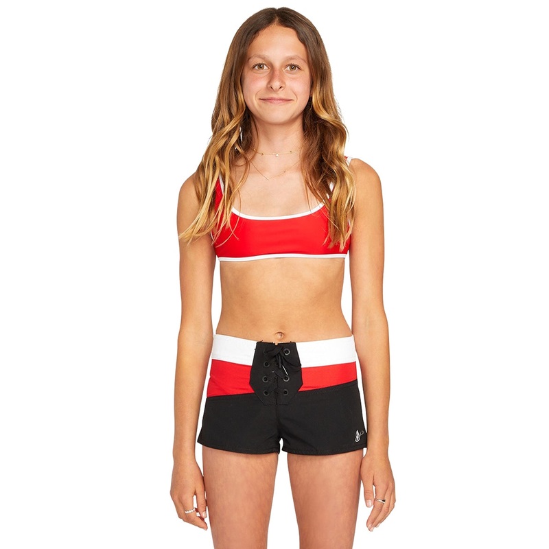 Volcom Girls' Coco Two Piece Bikini and Boardshort Set (Little Kid, Big Kid)