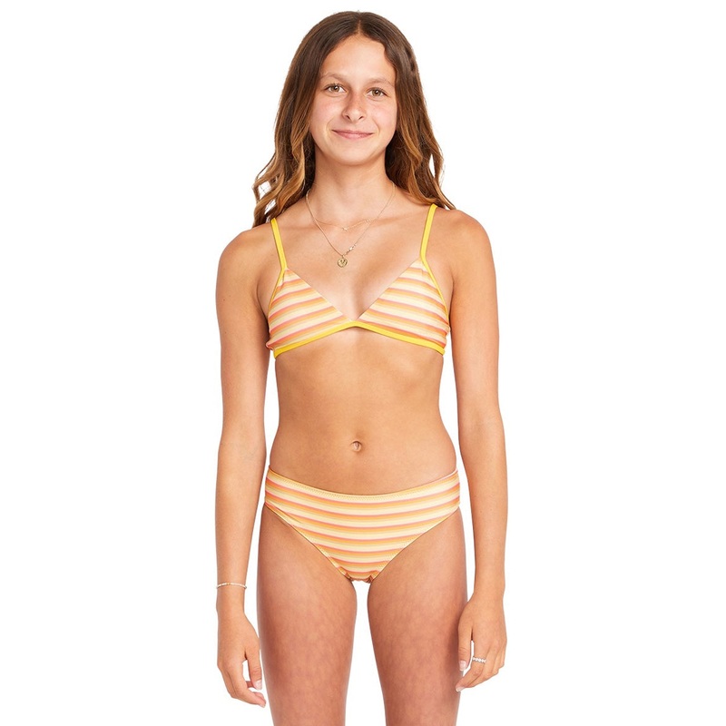 Volcom Girls' Stripe or Wrong Two Piece Bikini Set (Big Kid)