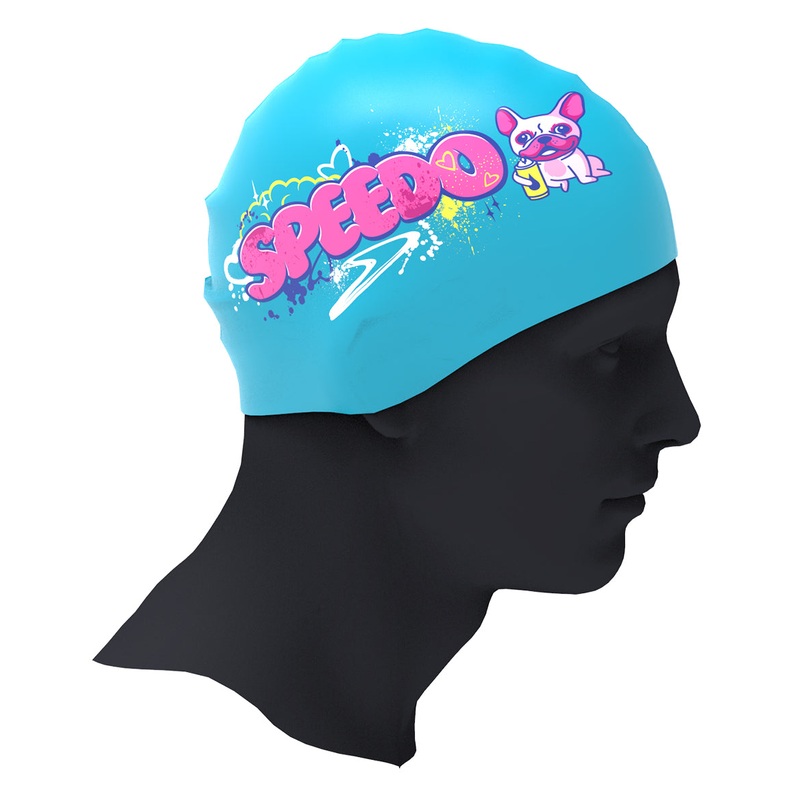 Speedo Champ Collection Silicone Printed Swim Cap