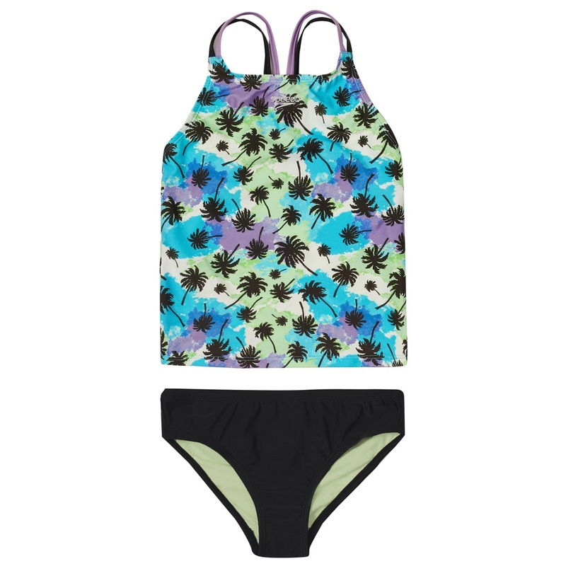 Speedo Girls' Print Tankini Set (Big Kid)