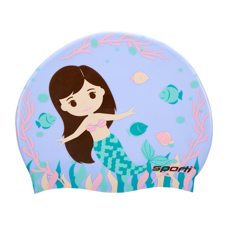 Sporti Mermaid Life Silicone Swim Cap Jr.