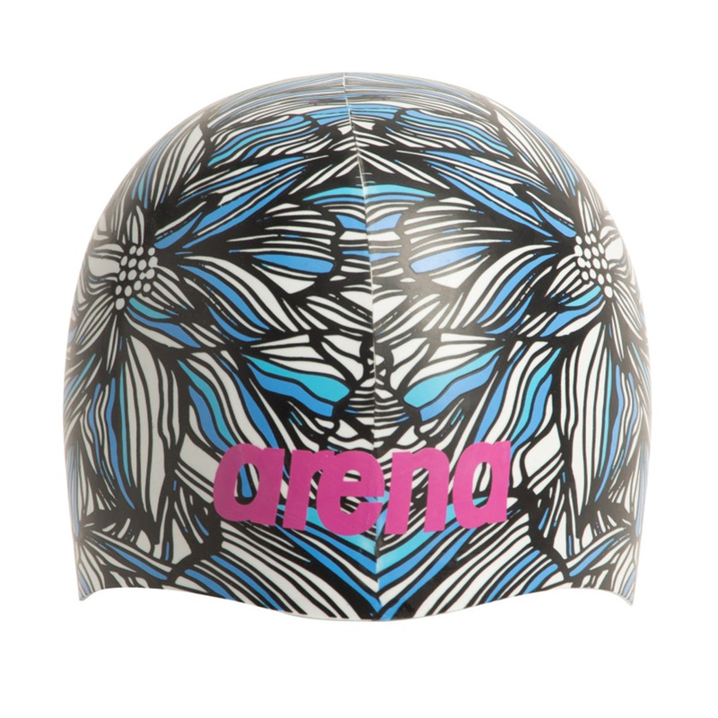 Arena Pink Dahlia Poolish Moulded Silicone Swim Cap
