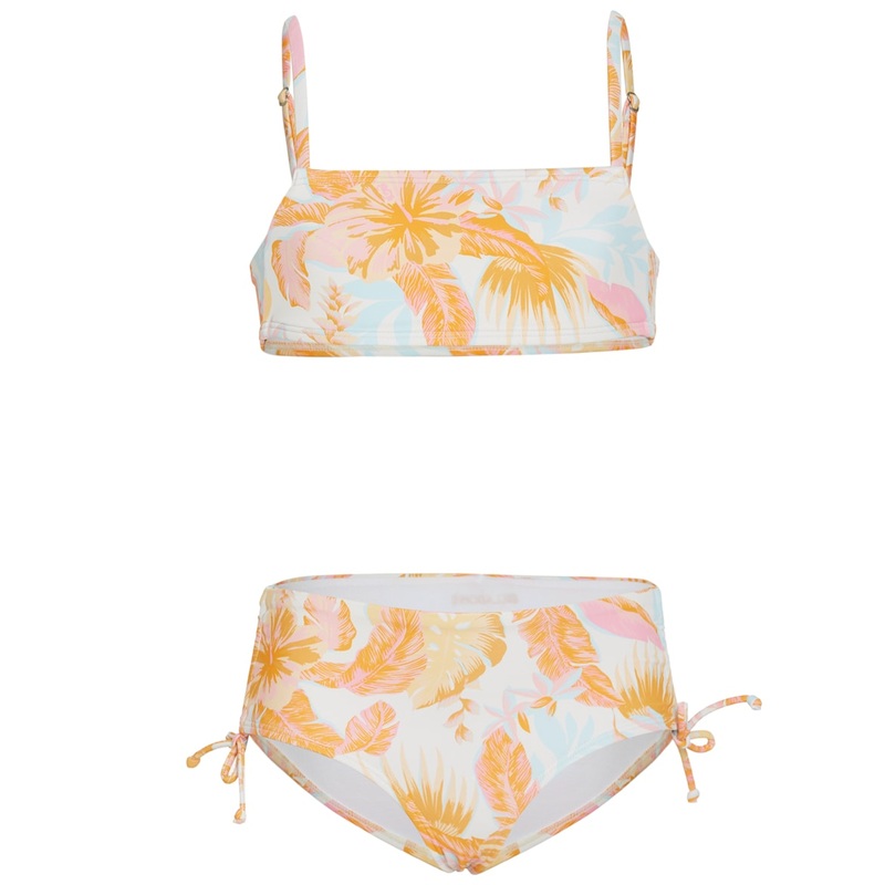 Billabong Girls' Tropical Punch Bandeau Two Piece Bikini Set (Little Kid, Big Kid)
