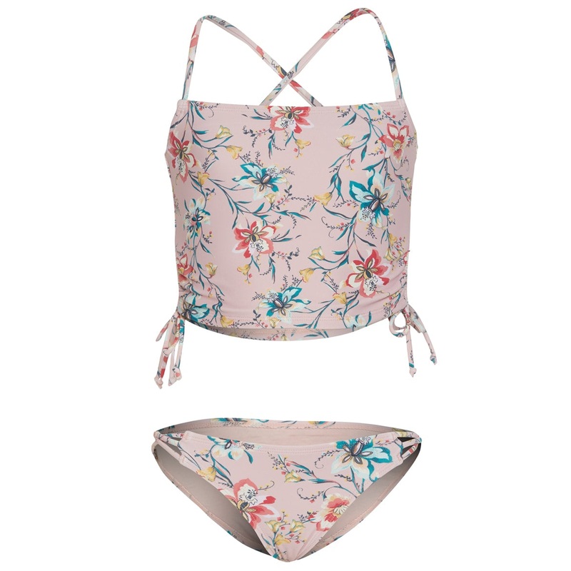 O'Neill Girls' Sydney Floral Cinch Tankini Swim Set (Little Kid, Big Kid)