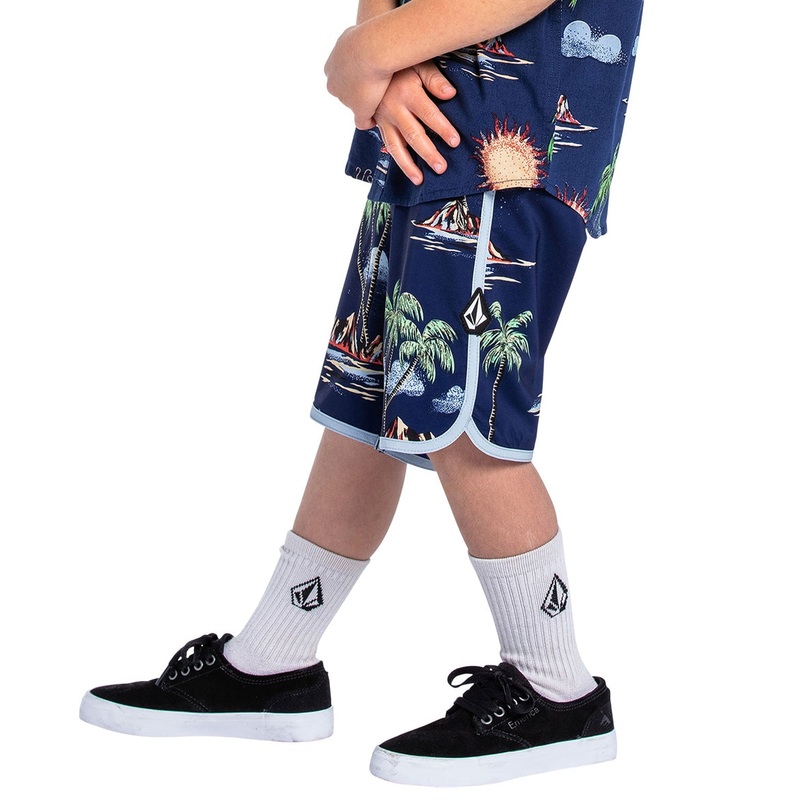 Volcom Boys' Isle Hoppa Scallop Boardshort