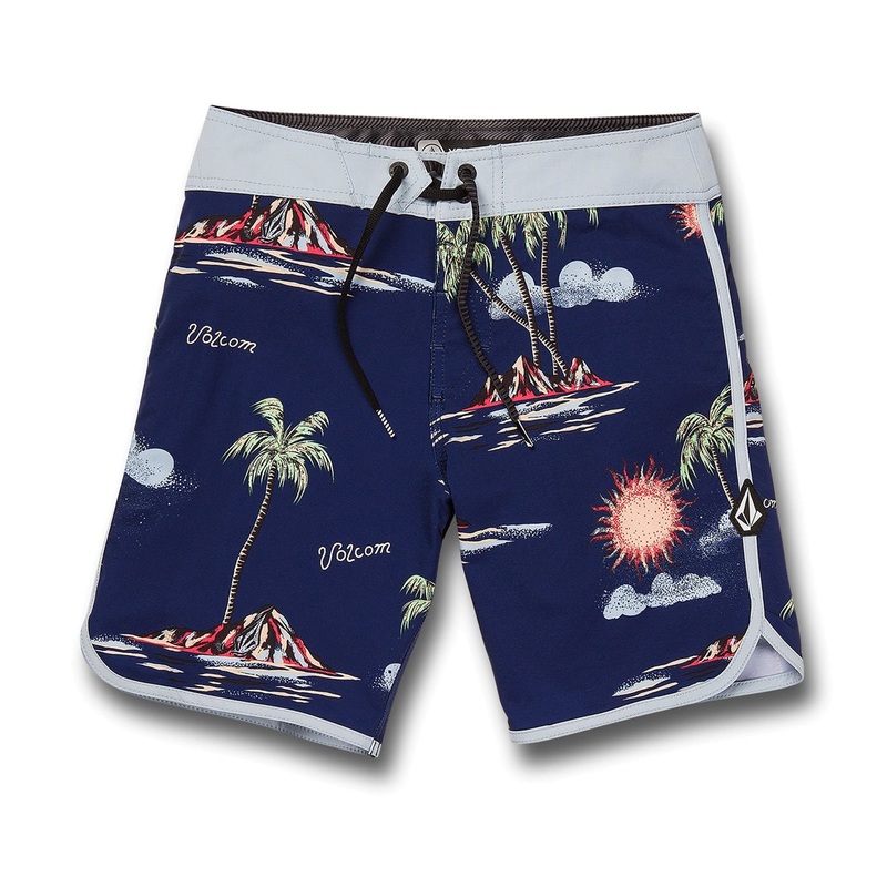 Volcom Boys' Isle Hoppa Scallop Boardshort (Big Kid)