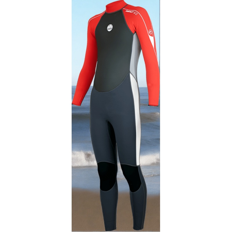 Alder Kids Impact 3/2 Full Wetsuit -RED