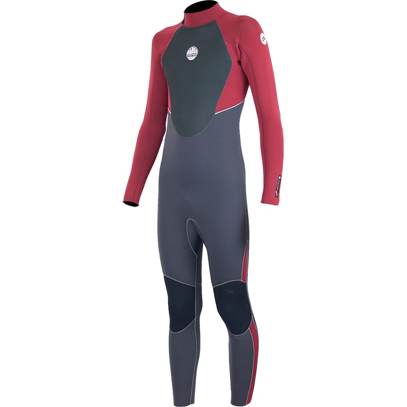 Alder Kids Stealth 5/4/3mm Full Wetsuit -RED