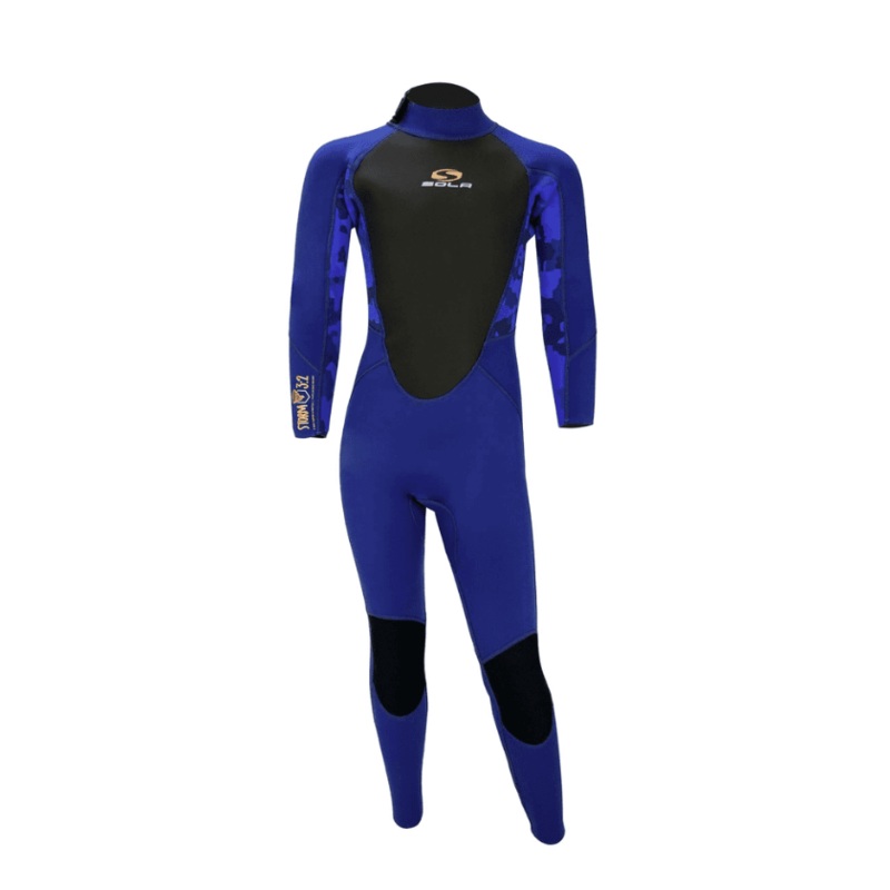 SOLA Kids Storm 3/2mm Wetsuit -BLUE CAMO