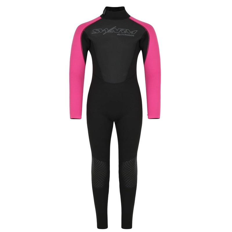Typhoon Kids Swarm3 Full Wetsuit -BLACK/PINK