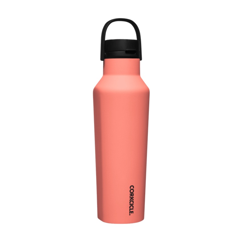 Corkcicle 20 oz Sport Canteen-Neon Lights Coral