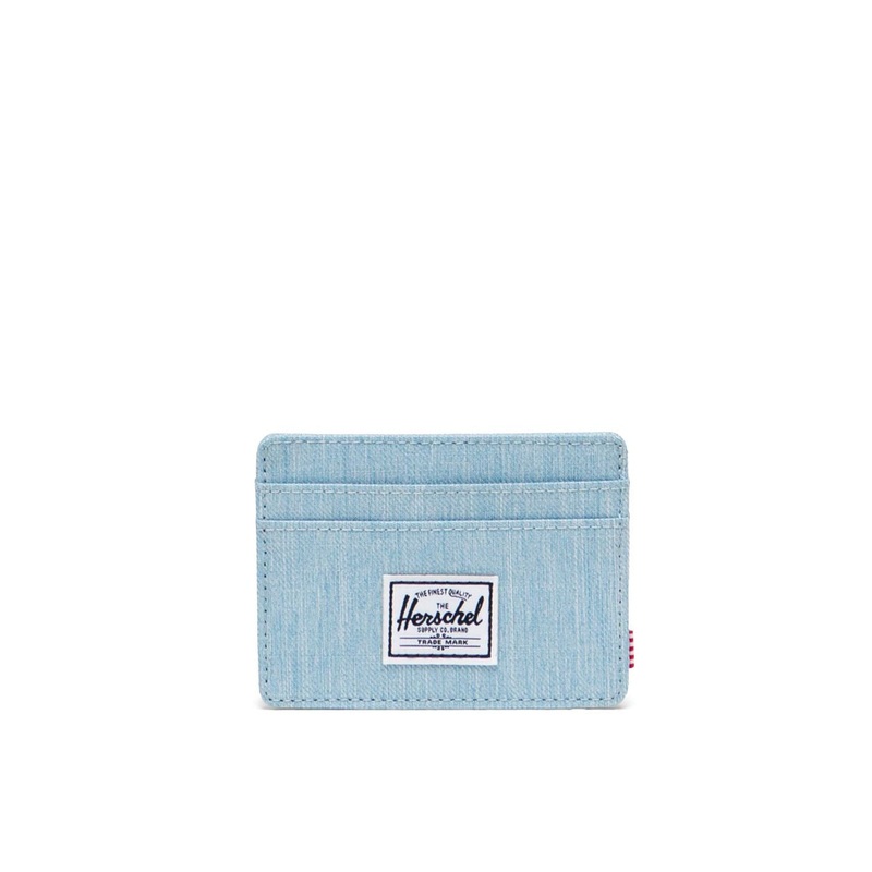 Herschel Charlie RFID Wallet-Light Denim Crosshatch