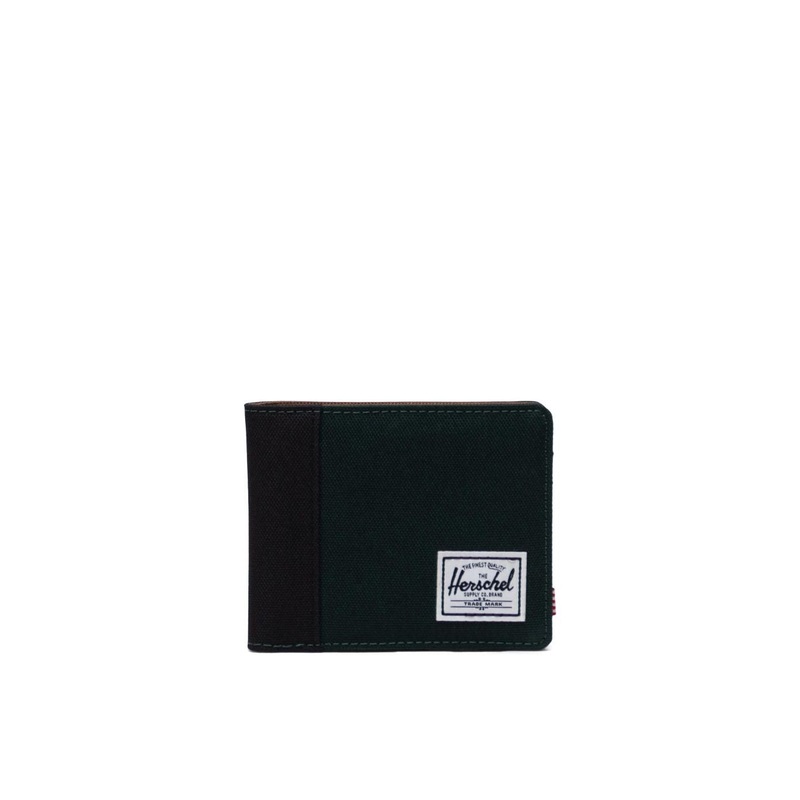 Herschel Roy RFID Wallet-Scarab/Black/Saddle
