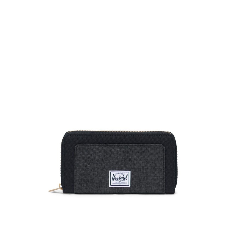 Herschel Thomas Wallet-Black/Black Crosshatch