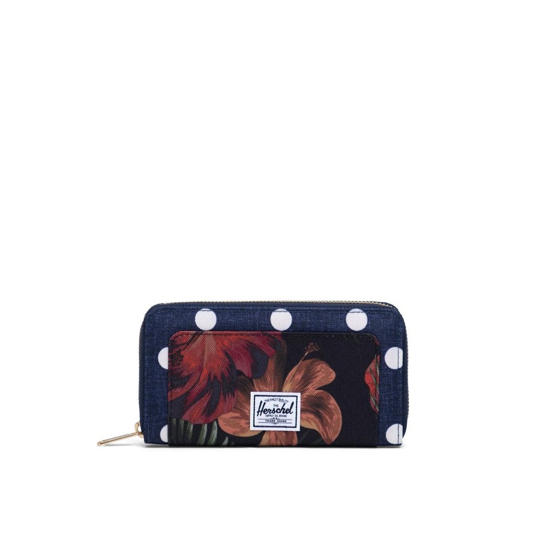 Herschel Thomas Wallet-Polka Dot Crosshatch