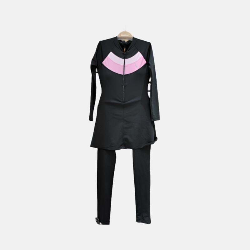 Dive Women's Swimming Costume -Black/Pink