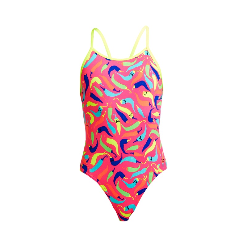 So Hot | Girls Eco Diamond Back One Piece