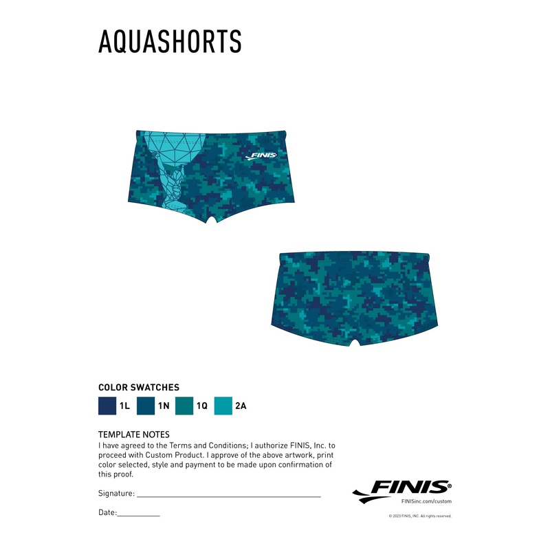 Atlas Custom AQUA SHORTS [Pre-Order]